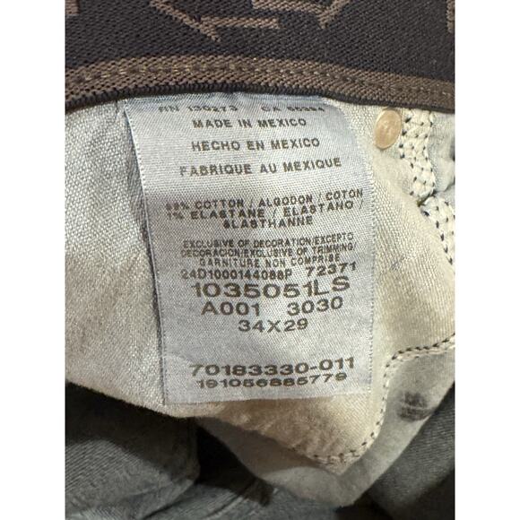 NWT Wrangler Jeans Men 34X29 Relaxed Fit Flex Denim Blue Straight Leg Western - Picture 6 of 7